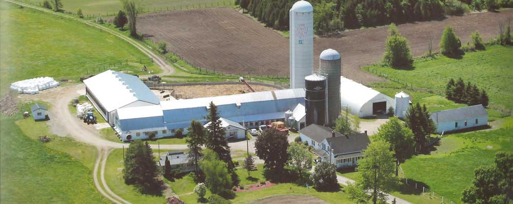 Aerial View of the Farm